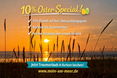 Foto - Ferienwohnung an der Nordsee – 10 % Oster-Rabatt sichern!