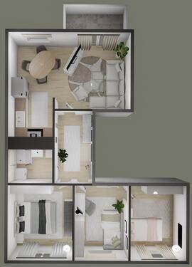 Foto - Erdgeschoßwohnung in Dessau-Roßlau zur Miete