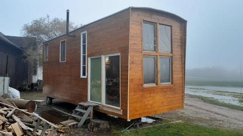 Foto - Gigantisches Tinyhouse Holz-Rohbau für Bastler (9,5m x 3m x 4m)