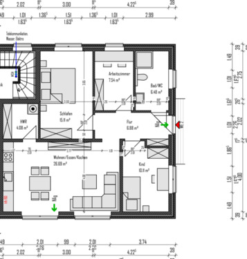 Foto - Erdgeschoßwohnung in Bramsche zur Miete