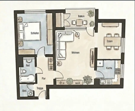 Foto - Erstbezug nach Modernisierung – stilvolle 2,5-Zi.-Whg. mit Balkon