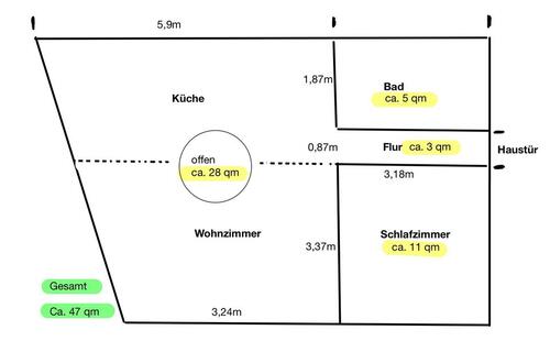 Foto - Wohnung 2 ZKB ab sofort verfügbar