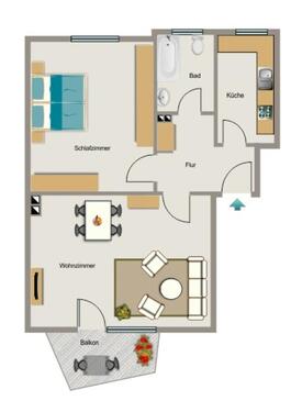 Foto - 2.5 Zimmer Etagenwohnung zur Miete in Duisburg