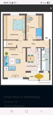 Foto - 3 Zimmer Etagenwohnung zum Kaufen in Huglfing