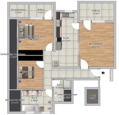 Foto - 3,5-Zimmer-Wohnung (98 m²) in absoluter Bestlage von Metzingen