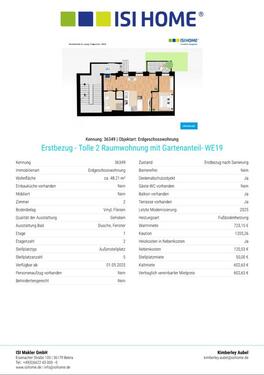 Foto - 2025 Saniert - Tolle 2 Raumwohnung mit Gartenanteil in Schönefeld