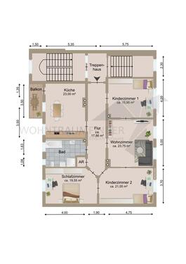 Foto - 4 Zimmer Erdgeschoßwohnung zur Miete in Zwickau