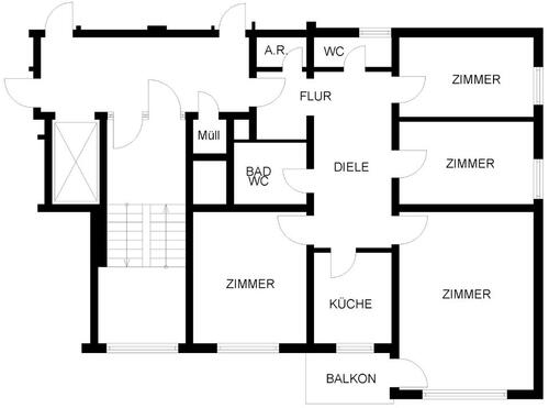 Foto - 4.5 Zimmer Etagenwohnung in Herten