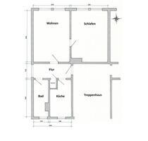 Saniert & bezugsfertig: 2-Raum-Wohnung (45 m²) in Luckau