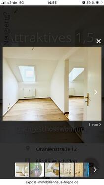 Foto - 1 Zimmer Dachgeschoßwohnung zur Miete in Wiesbaden