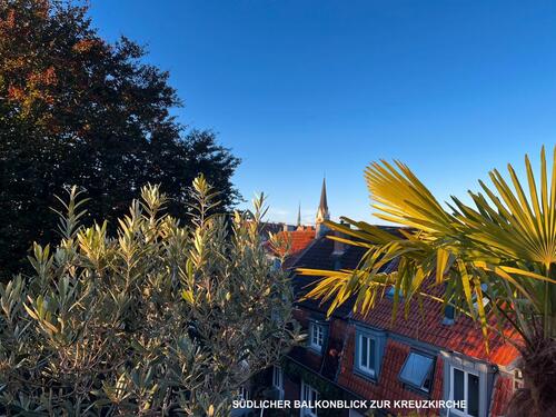Foto - Sonnendurchflutete Wohnung mit Blick auf die Kreuzkirche