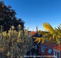 Sonnendurchflutete Wohnung mit Blick auf die Kreuzkirche - Münster Erphoviertel