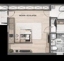 1 Zimmer Wohnung möbliert neu Apartment - Östringen