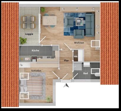 Foto - Etagenwohnung in Minden zur Miete