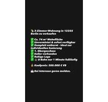 3-Zimmer-Wohnung in 12355 Berlin – Unvermietet | 74 m² 3-Zimmer-Wohnung in 12355 Berlin – Unvermietet | 74 m²