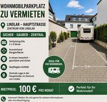 Wohnmobil-Stellplatz zu vermieten – zentral in Lindlar