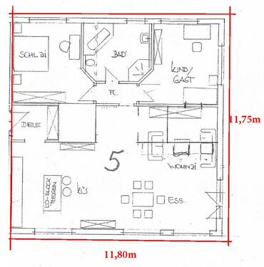 Foto - große geräumige Wohnung 4-5 Zimmer Wohnung mit offener Küche