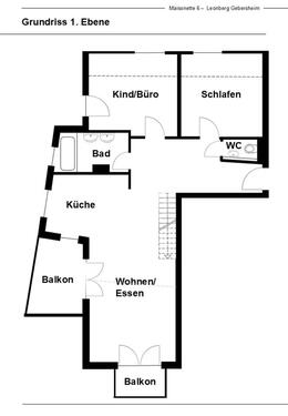 Foto - 4 Zimmer Etagenwohnung in Leonberg