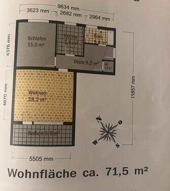 Foto - 2 Zimmer Etagenwohnung in Fürth