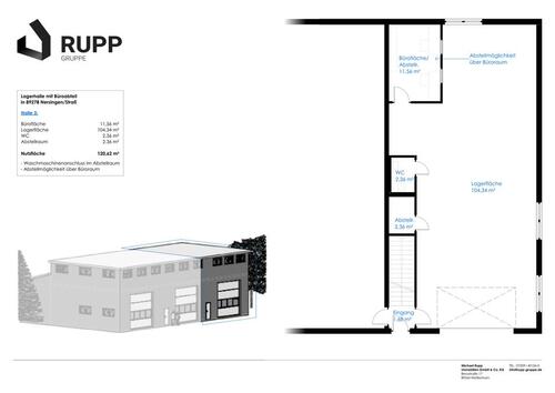 Foto - Moderne Gewerbehalle in attraktiver Lage zu vermieten