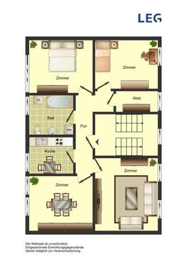 Foto - 4 Zimmer Erdgeschoßwohnung in Kamen