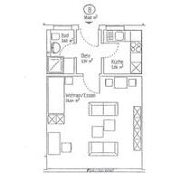 1-Zimmer Penthaus-Wohnung in Darmstadt, provisionsfrei von privat