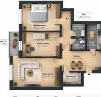 87qm 3 Zimmer Wohnung Balkon Einbauküche Parkplatz - Wolfsburg Detmerode
