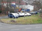 Foto - Autoplatz mit Container Büro zuverdienten