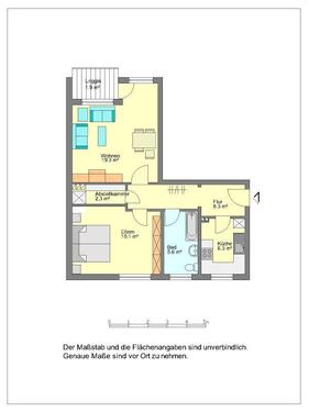 Foto - 2 ZKB mit Balkon! - 539,00 EUR Kaltmiete,
