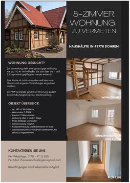 Foto - Großzügig 140m^2 Wohnung in 49770 Dohren über zwei Etagen