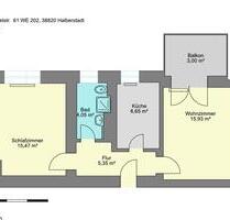 Erstbezug nach Sanierung! Schöne 2-Zimmer-Wohnung in Citynähe. - Halberstadt