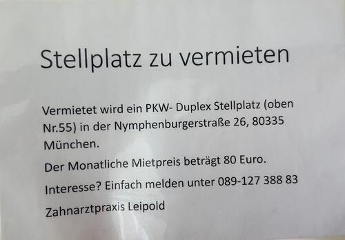 Foto - Vermiete PKW DUPLEX Stellplatz - 80,00&nbsp;EUR Miete,