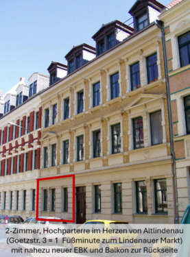 Foto - Ruhig in Top-Lage am Lindenauer Markt, neue EBK, Balkon, Keller