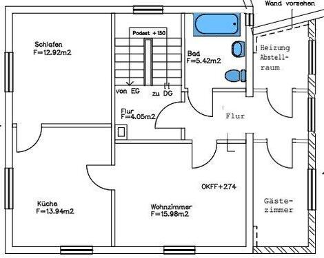 Foto - 3-Zimmer-Wohnung, ruhig gelegen - in Crawinkel