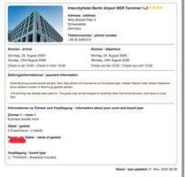 Hotelübernachtung Intercity Berlin Airport 23.08.2026 - Rostock Evershagen