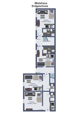 Foto - Zum Verkauf steht ein Haus mit acht Zimmern.