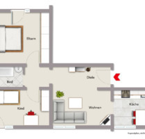 Exklusiv möblierte Penthousewohnung – Erstbezug nach renovierung - Frankenthal (Pfalz)