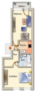 Foto - 2 Zimmer Etagenwohnung zur Miete in Freiberg