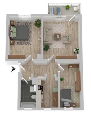 Foto - 3 Zimmer Etagenwohnung zur Miete in Groitzsch