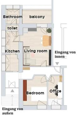 Foto - Schöne 3-Zimmer-Wohnung im Stadtzentrum zu vermieten