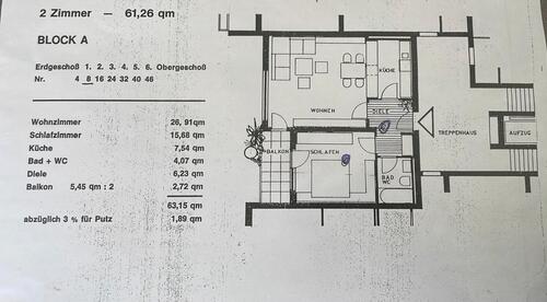 Foto - 2 Zimmer Wohnung von Privat zu verkaufen