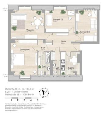 Foto - 4 Zimmer Dachgeschoßwohnung in Berlin