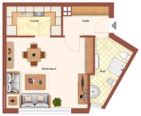 Foto - 1 Zimmer Etagenwohnung zur Miete in Wetzlar