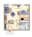 Foto - 1 Zimmer Etagenwohnung zur Miete in Freiberg