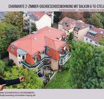 Idyllische Lage - Möblierte 2-Zimmer- Dachgeschosswohnung mit Balkon - Stellplatz - Internet inkl. - Leipzig Altwest
