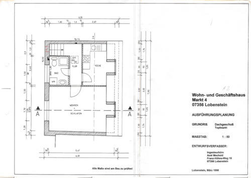 Foto - 1 Zimmer Etagenwohnung zur Miete in Bad Lobenstein