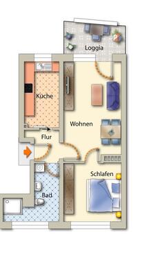 Foto - 2 Zimmer Etagenwohnung zur Miete in Freiberg