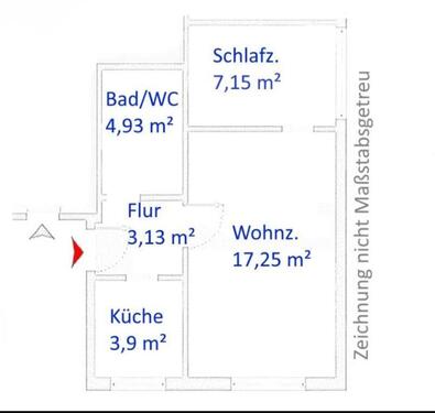 Foto - 2 Zimmer Erdgeschoßwohnung zur Miete in Wilhelmshaven