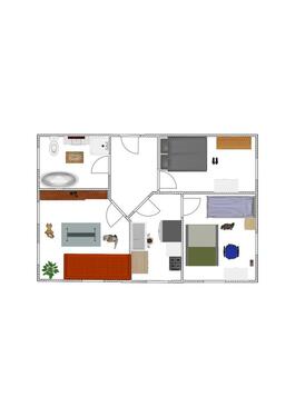 Foto - 3-Raum-Wohnung - 285,00 EUR Kaltmiete,