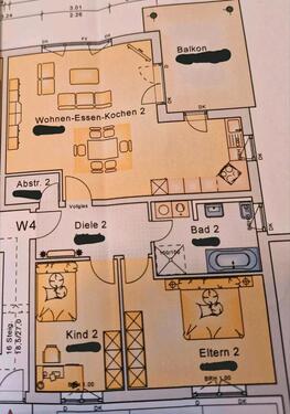 Foto - 3 Zimmerwohnung - 1.260,00&nbsp;EUR Kaltmiete, ca.&nbsp; 105,00&nbsp;m&sup2;